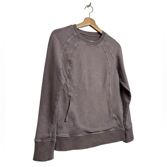 LULULEMON Scuba Crew Washed Lunar Rock 4 - Picture 8 of 11